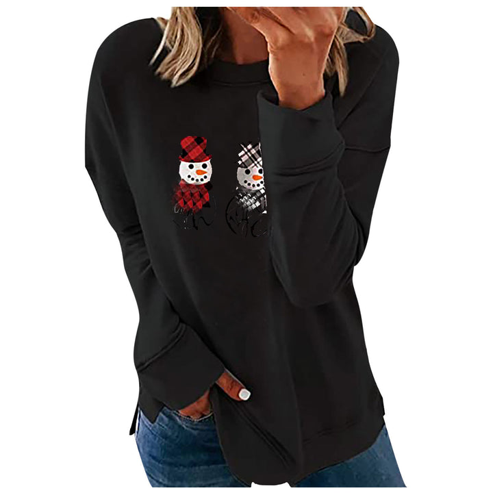 Women's Loose Christmas Digital Print T-Shirt