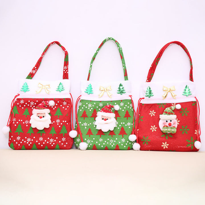 Christmas Drawstring Gift Bags