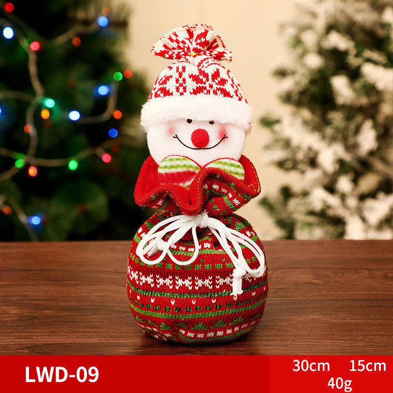 Christmas Character Brushed Gift Bag