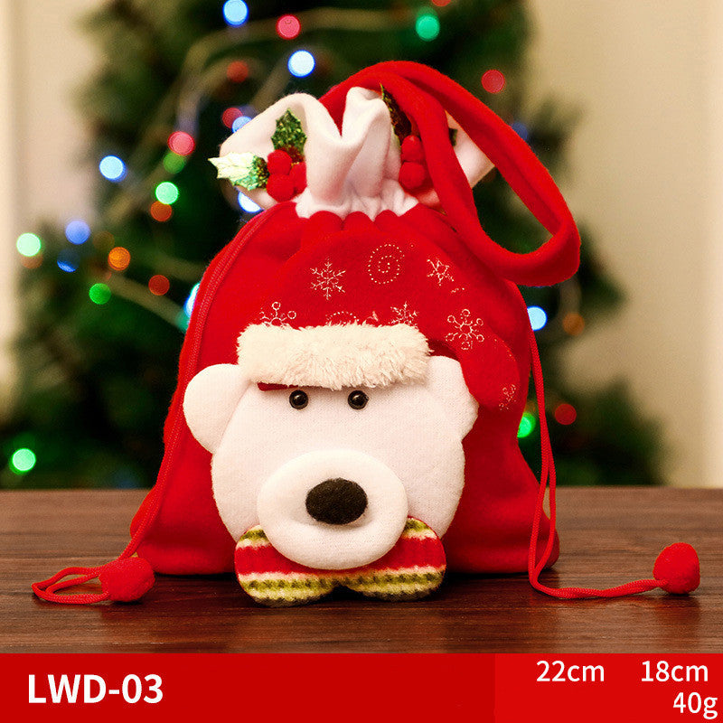 Christmas Character Brushed Gift Bag