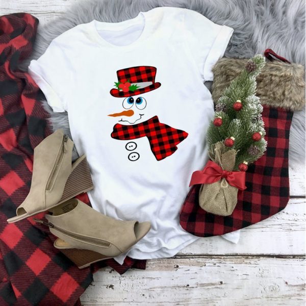 Women's Christmas Movie Print T-Shirt
