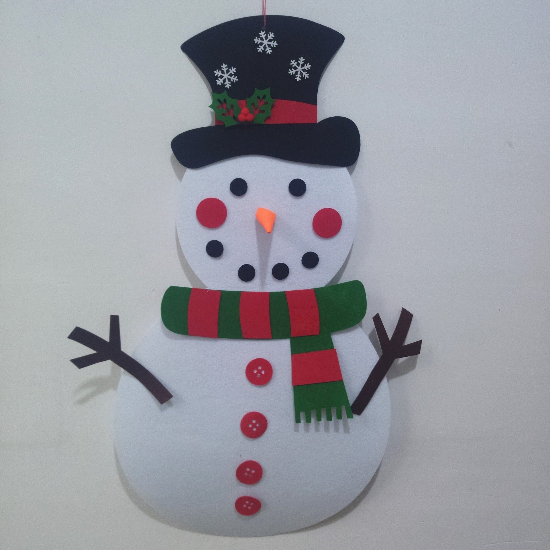 Kids' DIY Christmas Tree Wall Decoration