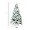 Full-Size Christmas Tree with Artificial Snow