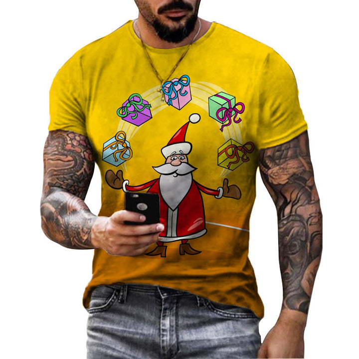 Men's 3D Christmas Print T-Shirt