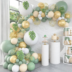 Sage Green Balloon Garland Arch Kit Wedding Birthday Party Decoration Kids Adult Wedding Balloons Baby Shower Decor Globos