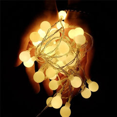AA Battery Power LED Ball Garland Lights Fairy String Waterproof Outdoor Lamp Christmas Holiday Wedding Party Lights Decoration