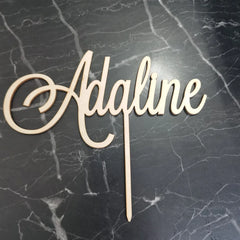 Personalized Name Wooden Acrylic Cake Topper, Custom Happy Birthday Cake Topper Party Decoration Kids Birthday Party Supplies