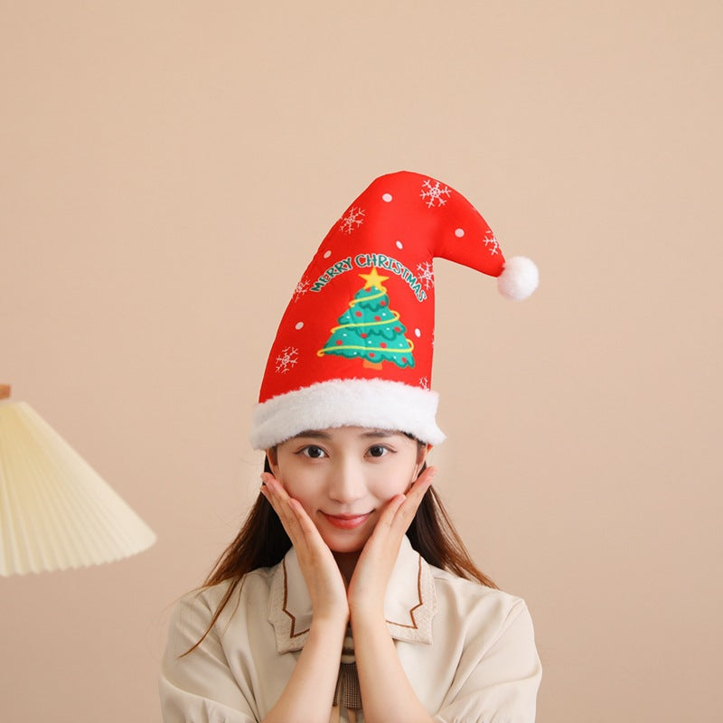 Plush Christmas Cone Hat