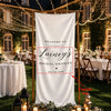 Personalized Bridal Shower Welcome Fabric Sign