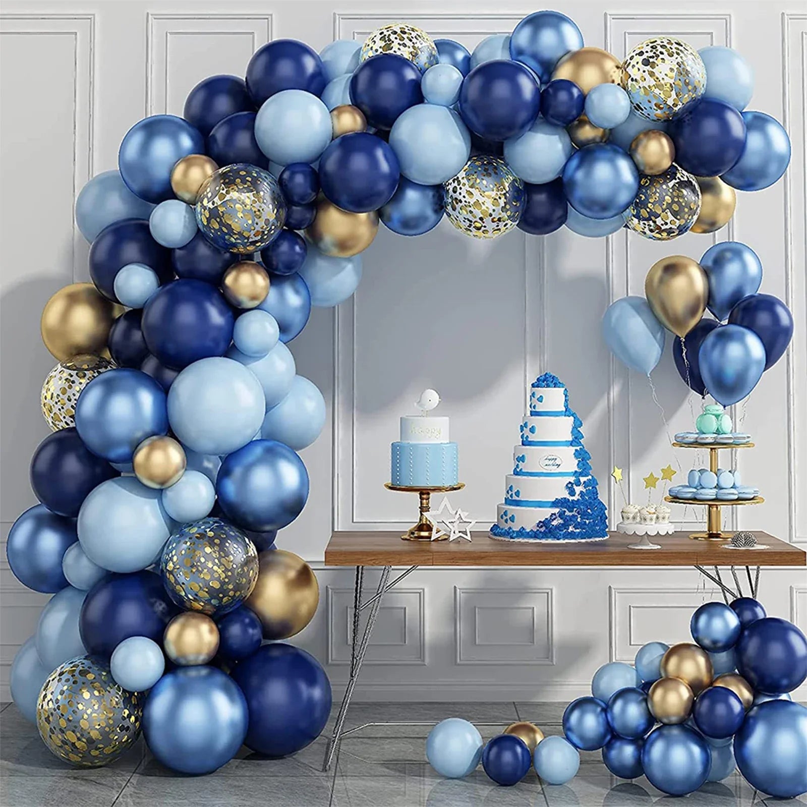 Metallic Balloon Garland & Arch Set