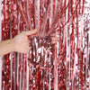 Metallic Tinsel Foil Fringe Backdrop Curtain