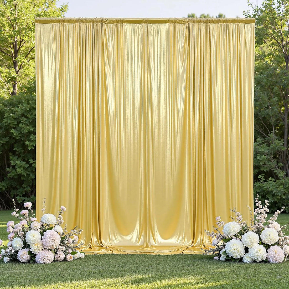 Wrinkle Free DIY Backdrop Curtain Party Wedding Drape Backdrop Photo Wall Backdrop Cloth for Graduation Photography Background