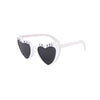 Pearl Bride to be Sunglasses Bachelorette Party Heart Glasses bridal shower Party Bridesmaid Bride Favors honeymoon trip gift
