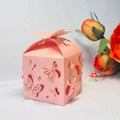 0/50pcs Butterfly Candy Boxes Gifts Packing Paper Boxes Birthday Party Decorations Girls Wedding Baby Shower Favors For Guest