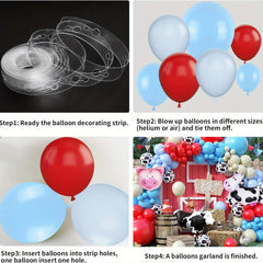 110pcs Red Blue Farm Animal Themed Balloon Garland Arch Kit,suitable for Birthday Farm Themed Birthday Party Decoration Supplies