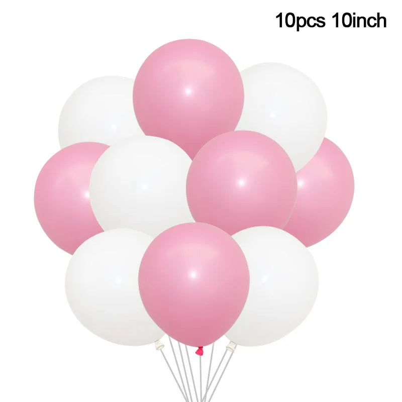 Pink Farm Animals Party Tableware & Decoration Set