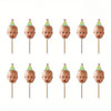 Personalized Face Cake Picks with Party Hats