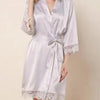 Sega Personalised Bride Kimono Wedding Bridesmaid Custom Lace Robes Bride to Be Dressing Gown Satin Silk Personalized Name Gifts