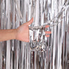 Metallic Tinsel Foil Fringe Backdrop Curtain