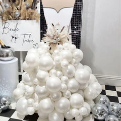 58/116pcs Pearl White,Balloon Arch Kit,Wedding,Birthday Party,Anniversary,Bridal Gift Party,Christmas,Retirement,Proposal