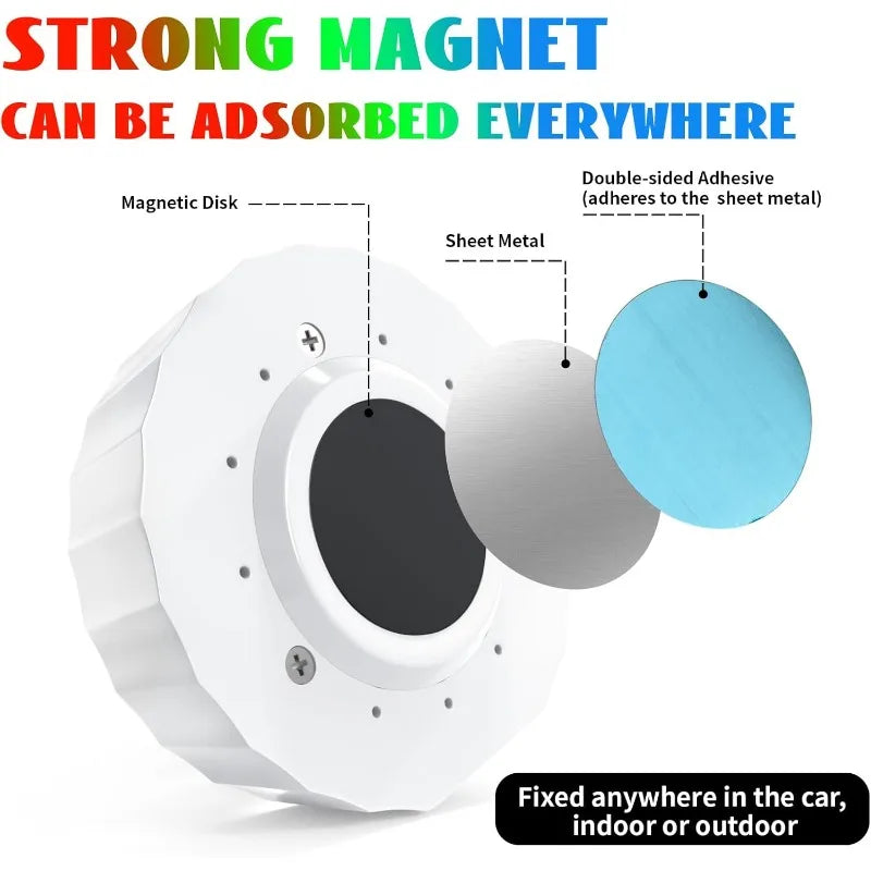 Car Disco Ball Rechargeable Battery Mini Disco Ball for Car Music Sound Activated Multicolor Car Disco Lights Inside Your Car