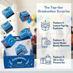 2026 Graduation Pop Up Explosion Box Bounce Red Envelope Money Holder Fun Surprise For Birthday Anniversary Him Her Friends