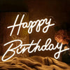 Happy Birthday Neon Sign LED – USB&AAA Powered Neon Light Wall Decor for Party Bedroom Living Room Birthday Decoration