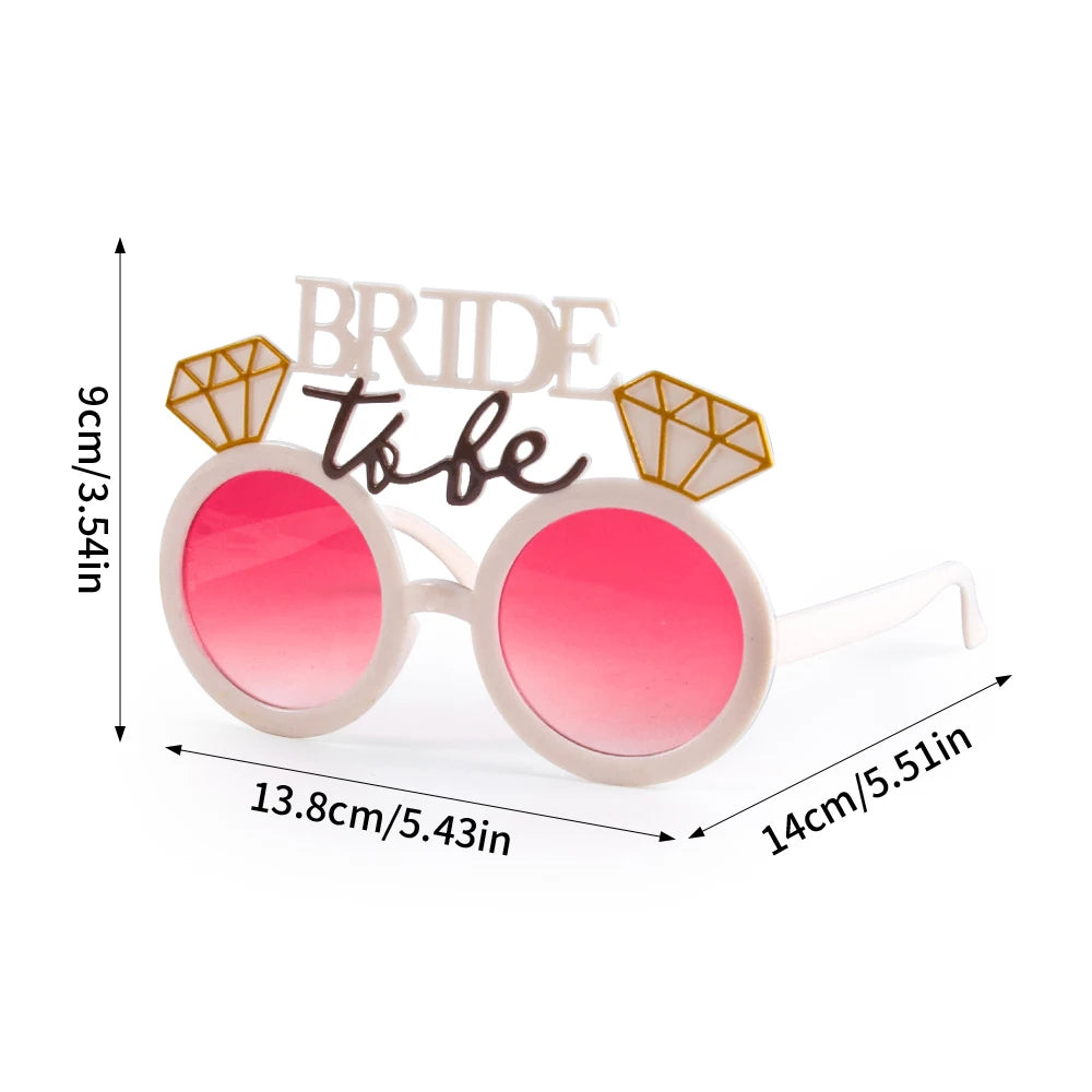 Pearl Bride to be Sunglasses Bachelorette Party Heart Glasses bridal shower Party Bridesmaid Bride Favors honeymoon trip gift