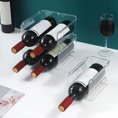 Wine Storage Rack Stackable Wine Bottle Holder Wine Cabinet Counter Holder Red Wine Storage Stand Champagne Wall Stand