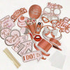 Bachelorette Party Rose Gold Photo Booth Props Set - 'Team Bride' Handheld Frame- Perfect for Bridal Showers & Wedding