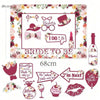 Bachelorette Party Rose Gold Photo Booth Props Set - 'Team Bride' Handheld Frame- Perfect for Bridal Showers & Wedding