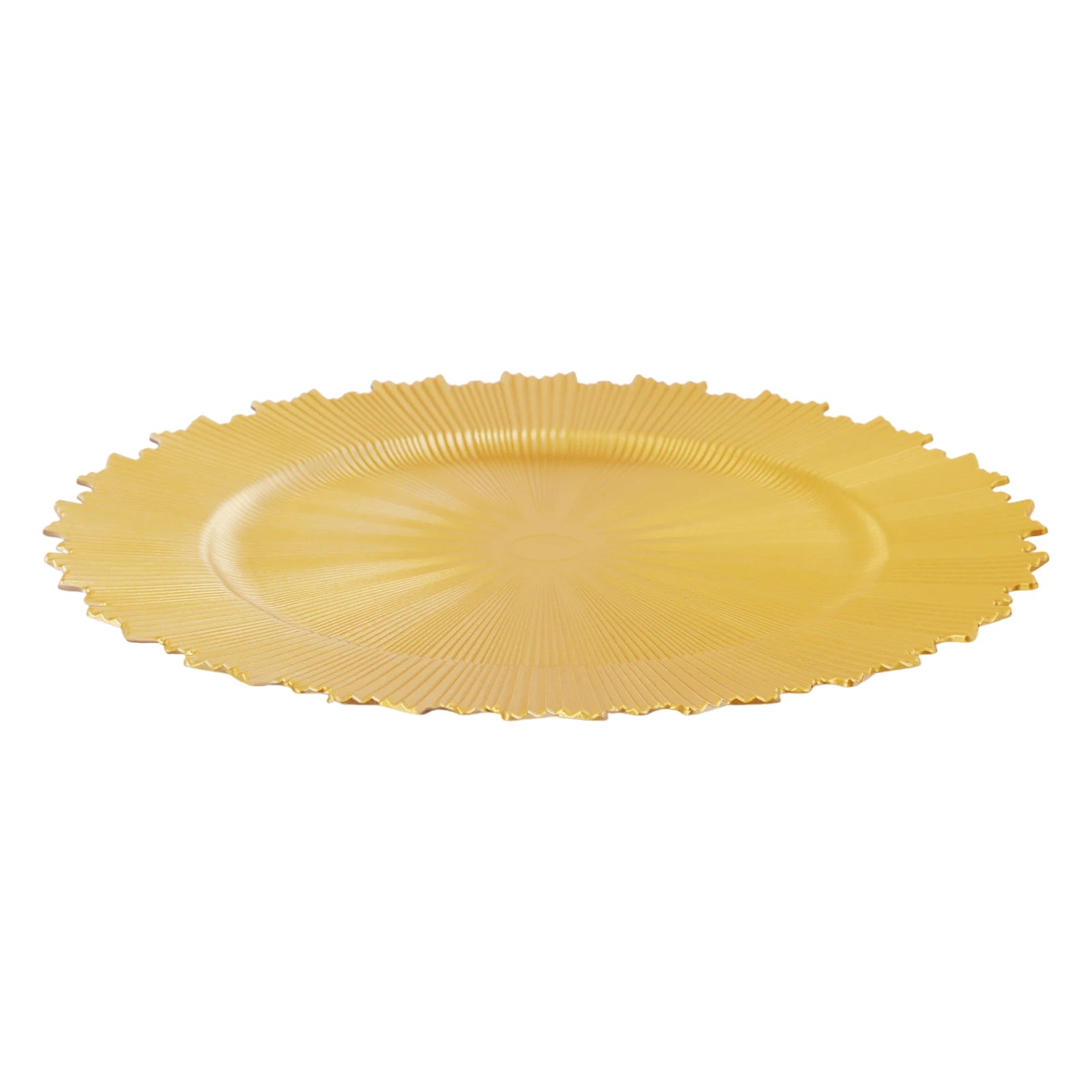 50pcs Gold Charger Plates Set, 33cm/13in Round Charger Plates, for Wedding Party Baby Shower , Restaurants Table Decor
