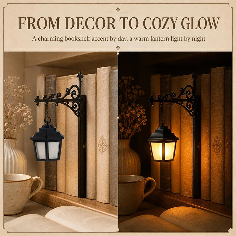 Halloween Ghost Bookshelf Lamp - Gothic LED Wall Light