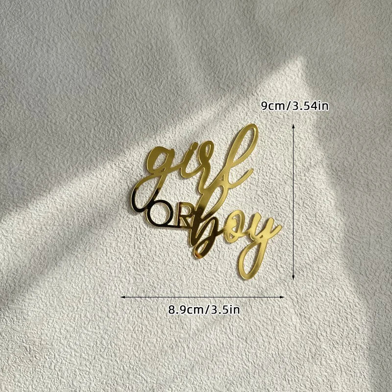 Acrylic Newborn Cake Topper Sweet Weekend Decor for Baby Shower Party Decor Supplies Gender Reveal Adorable Oh Baby Cake Decor