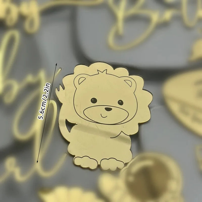 Acrylic Newborn Cake Topper Sweet Weekend Decor for Baby Shower Party Decor Supplies Gender Reveal Adorable Oh Baby Cake Decor