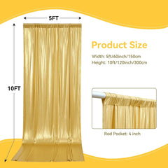 Wrinkle Free DIY Backdrop Curtain Party Wedding Drape Backdrop Photo Wall Backdrop Cloth for Graduation Photography Background