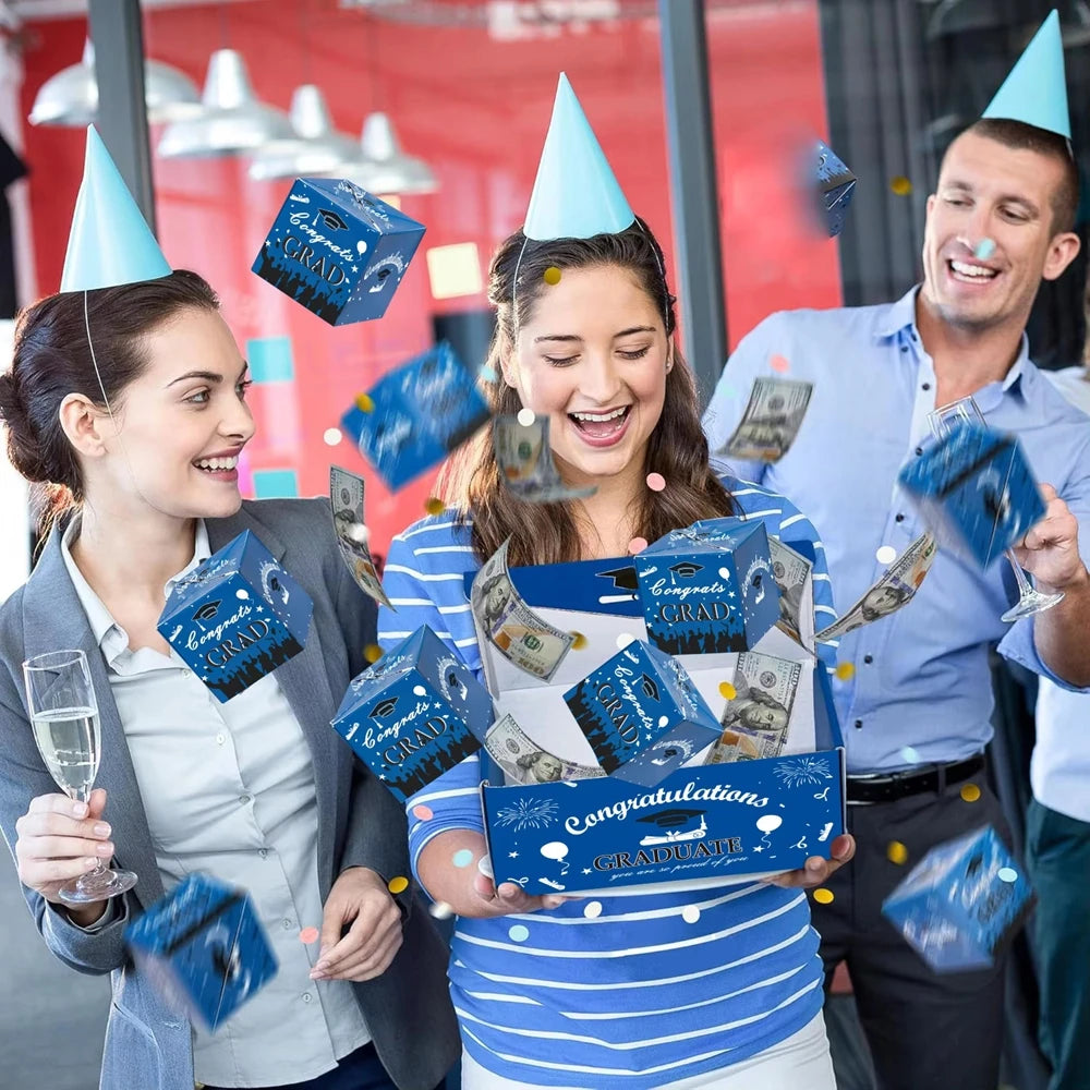 2026 Graduation Pop Up Explosion Box Bounce Red Envelope Money Holder Fun Surprise For Birthday Anniversary Him Her Friends