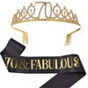 Milestone Birthday Tiara Crown & Sash Set