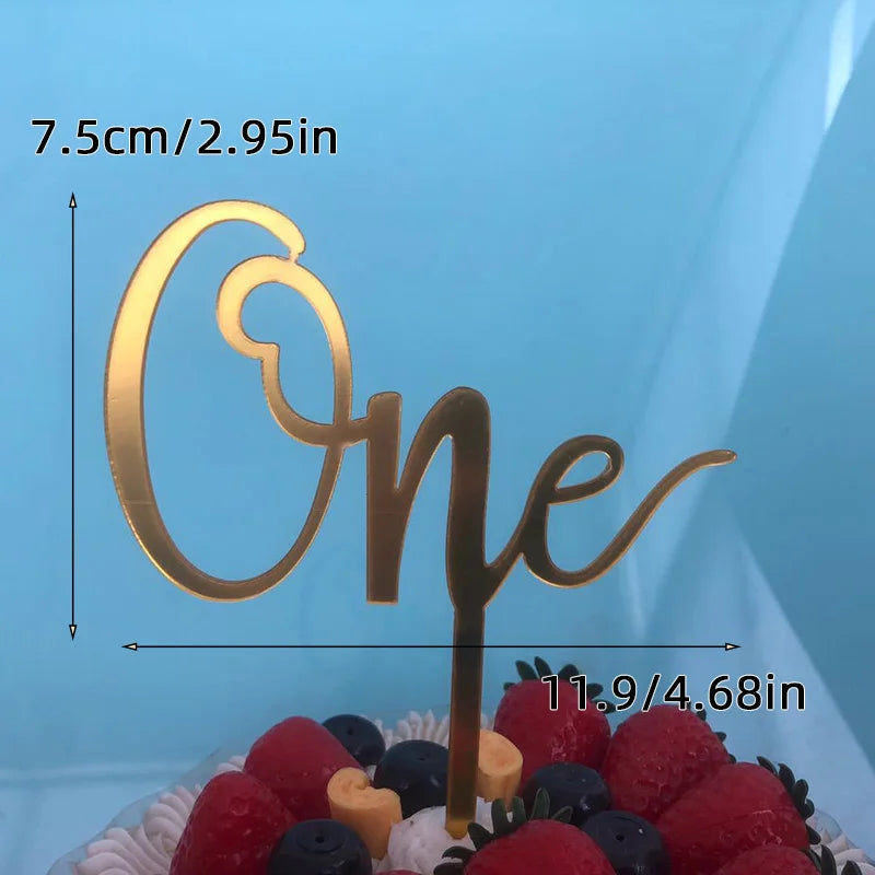 Acrylic Baby Shower & Gender Reveal Cake Toppers