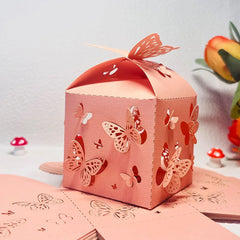 0/50pcs Butterfly Candy Boxes Gifts Packing Paper Boxes Birthday Party Decorations Girls Wedding Baby Shower Favors For Guest
