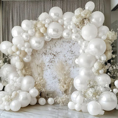 58/116pcs Pearl White,Balloon Arch Kit,Wedding,Birthday Party,Anniversary,Bridal Gift Party,Christmas,Retirement,Proposal