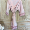 Sega Personalised Bride Kimono Wedding Bridesmaid Custom Lace Robes Bride to Be Dressing Gown Satin Silk Personalized Name Gifts