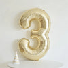 40inch Light Gold Number Balloons Champagne Gold Large Number 0-9 Foil Balloons for Anniversary New Year Birthday Party Decor