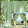 Wrinkle Free DIY Backdrop Curtain Party Wedding Drape Backdrop Photo Wall Backdrop Cloth for Graduation Photography Background