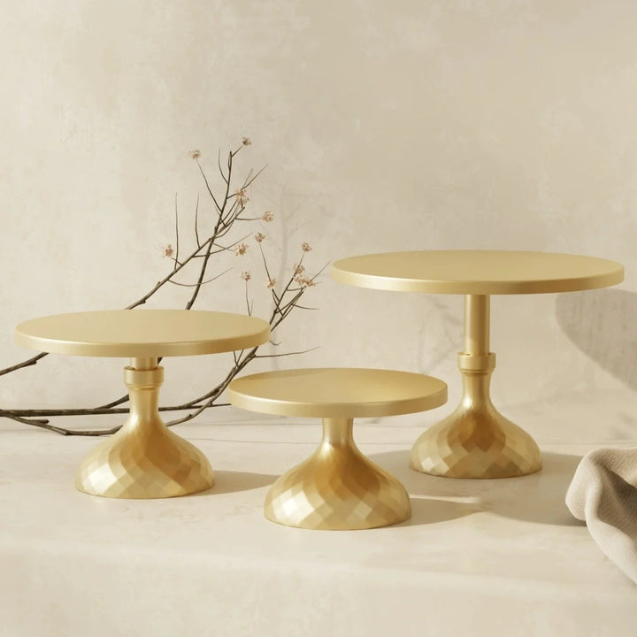 3-Piece Wedding Metal Cake Stand Set