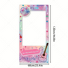 Music Party Pink Photo Booth Props Frame Disco Backdrop Birthday Party Decorations Violin Concert Butterfly Photography Backgrou