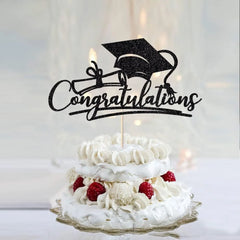 2024 Congratulations Cake Toppers Multi-Styles Bachelor Cap Graduate Birthday Cake Decoration Acrylic Congrats Cake Topper