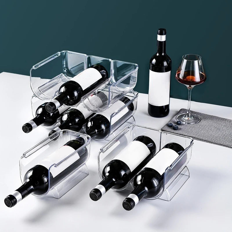 Wine Storage Rack Stackable Wine Bottle Holder Wine Cabinet Counter Holder Red Wine Storage Stand Champagne Wall Stand