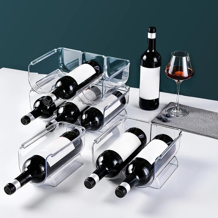 Wine Storage Rack Stackable Wine Bottle Holder Wine Cabinet Counter Holder Red Wine Storage Stand Champagne Wall Stand
