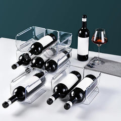 Wine Storage Rack Stackable Wine Bottle Holder Wine Cabinet Counter Holder Red Wine Storage Stand Champagne Wall Stand